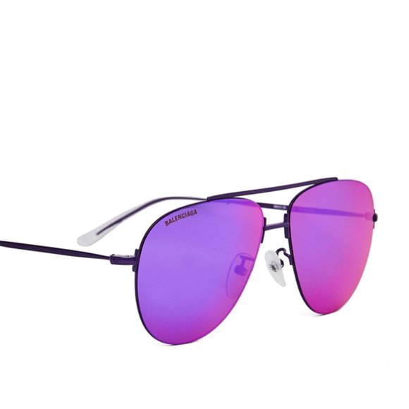 Balenciaga Aviator Mirrored Sunglasses